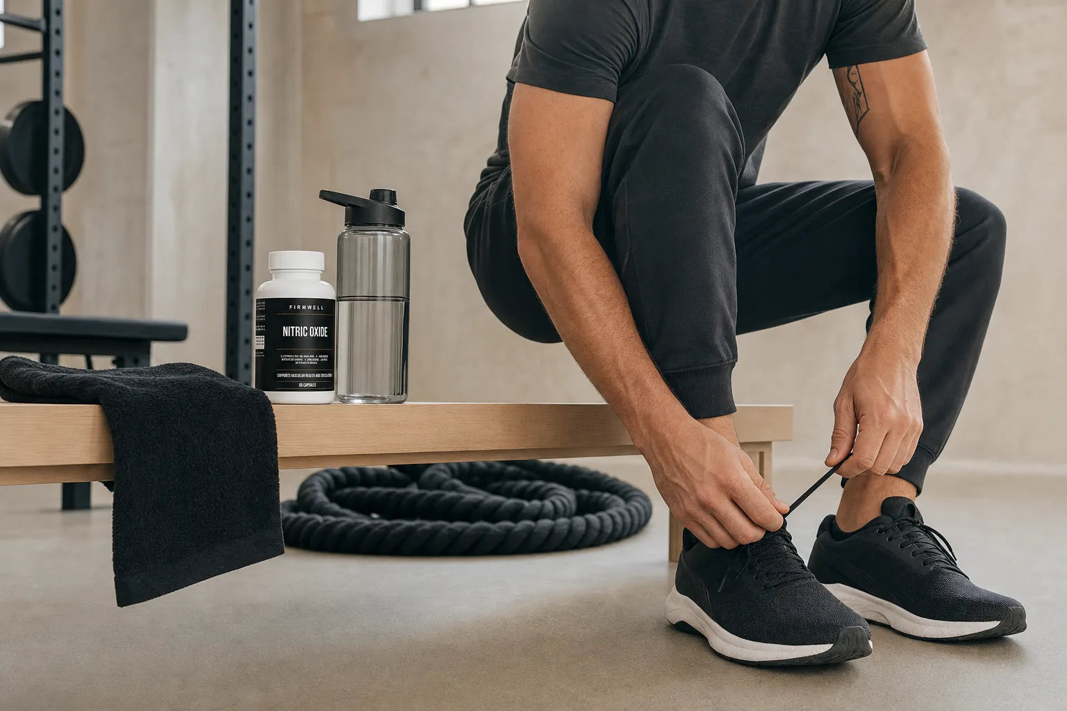 Preparing for training with Firmwell Nitric Oxide nearby