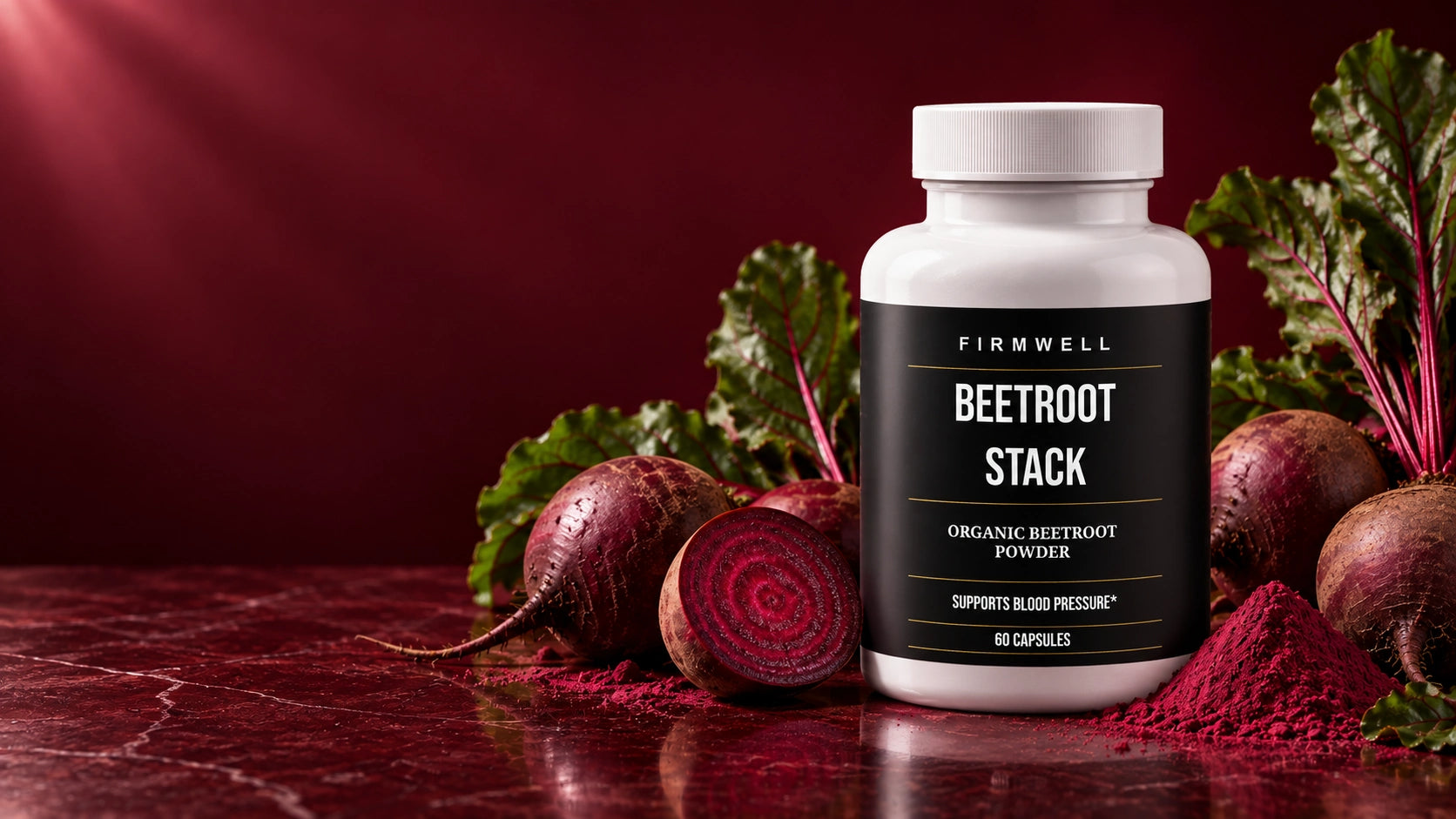 Beetroot Stack with selected ingredient imagery